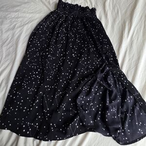 Disturbia Black Constellation Maxi Skirt